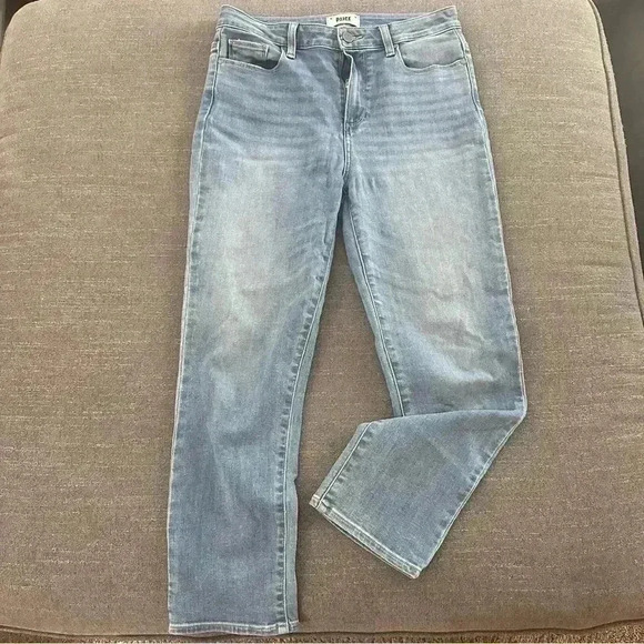 PAIGE Hoxton Slim CROP jeans high rise size 29 stretch ankle designer blue - Picture 6 of 13